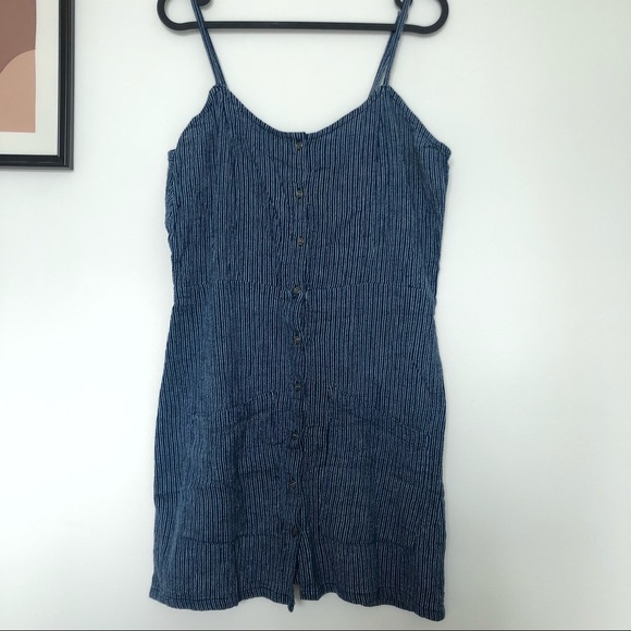 Amuse Society Brunch Date Stripe Mini Cotton Dress - Picture 2 of 11